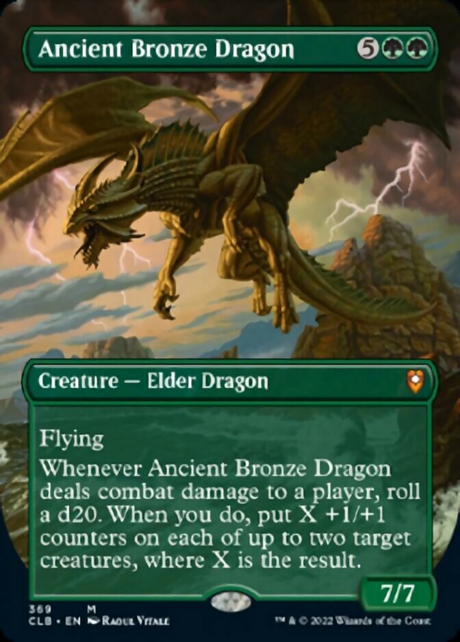 Ancient Bronze Dragon (Borderless Alternate Art) [Commander Legends: Battle for Baldur's Gate] | GnG Games