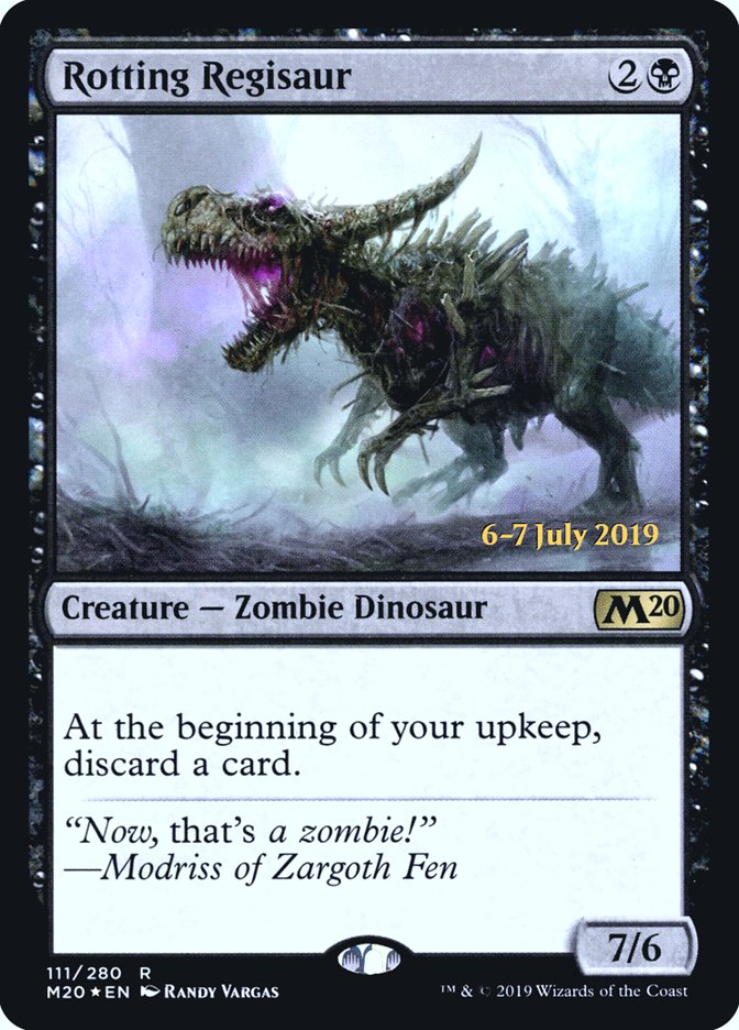 Rotting Regisaur  [Core Set 2020 Prerelease Promos] | GnG Games