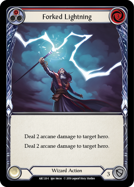 Forked Lightning [ARC120-S] 1st Edition Rainbow Foil | GnG Games