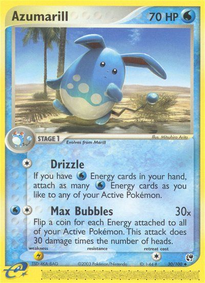 Azumarill (30/100) [EX: Sandstorm] | GnG Games