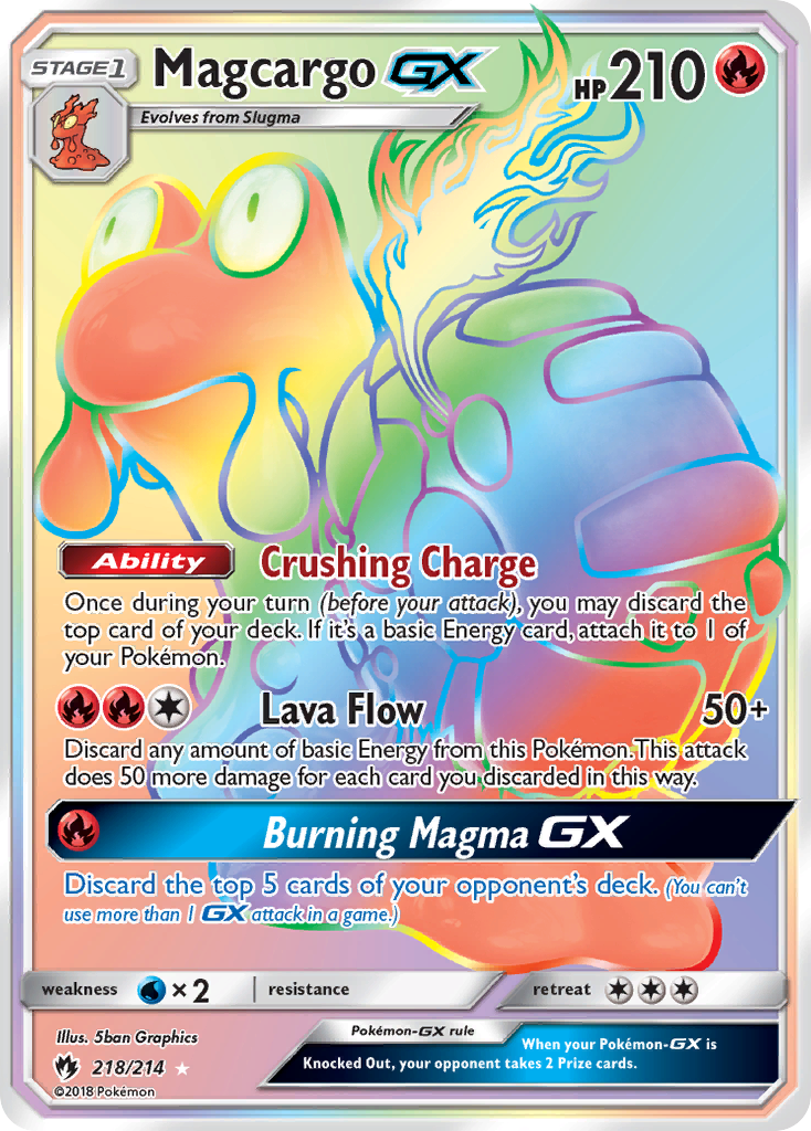 Magcargo GX (218/214) [Sun & Moon: Lost Thunder] | GnG Games