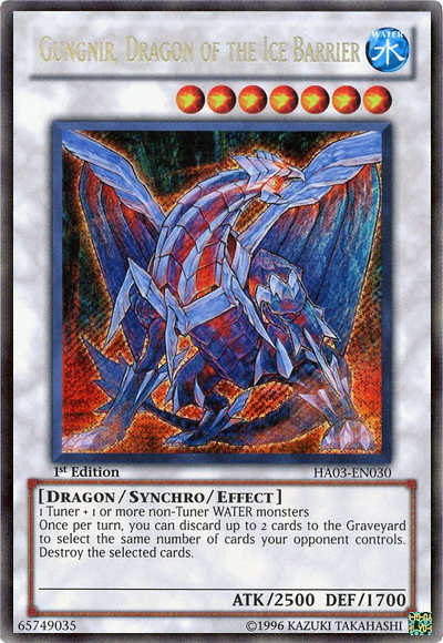 Gungnir, Dragon of the Ice Barrier [HA03-EN030] Secret Rare | GnG Games