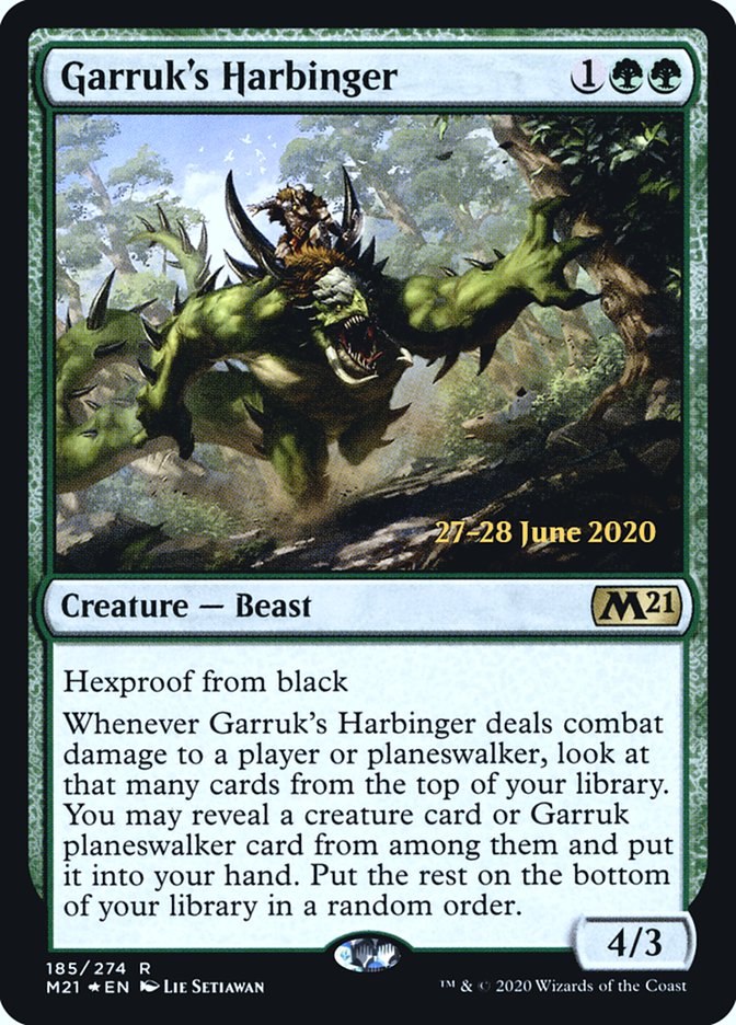 Garruk's Harbinger  [Core Set 2021 Prerelease Promos] | GnG Games