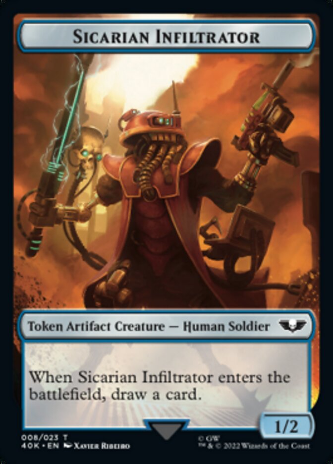 Soldier (003) // Sicarian Infiltrator Double-sided Token [Universes Beyond: Warhammer 40,000 Tokens] | GnG Games