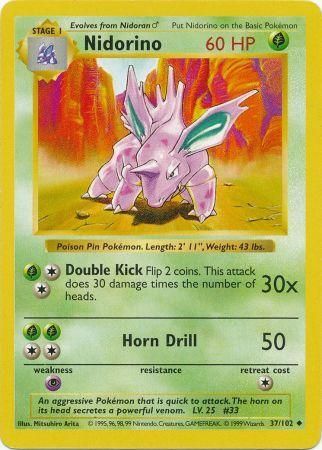 Nidorino (37/102) [Base Set Shadowless Unlimited] | GnG Games