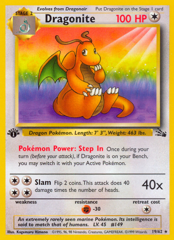 Dragonite (19/62) [Fossil 1st Edition] | GnG Games