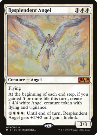 Resplendent Angel [Core Set 2019 Promos] | GnG Games