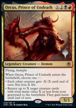 Orcus, Prince of Undeath (Promo Pack) [Dungeons & Dragons: Adventures in the Forgotten Realms Promos] | GnG Games