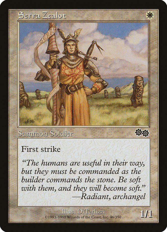 Serra Zealot [Urza's Saga] | GnG Games