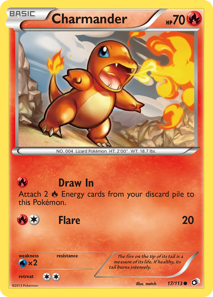 Charmander (17/113) [Black & White: Legendary Treasures] | GnG Games