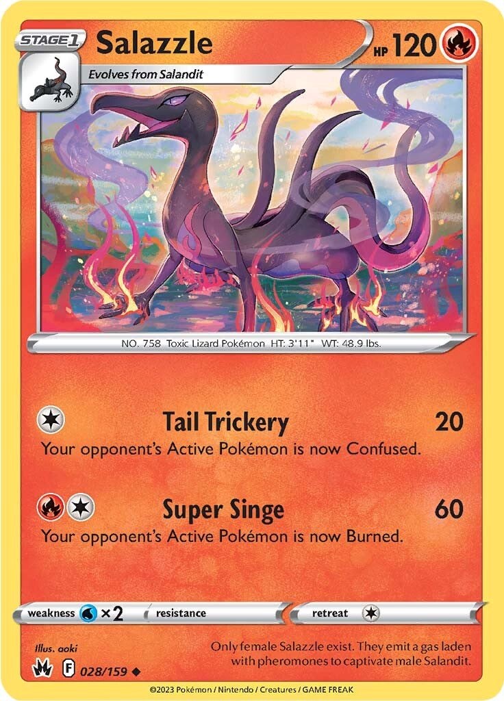 Salazzle (028/159) [Sword & Shield: Crown Zenith] | GnG Games