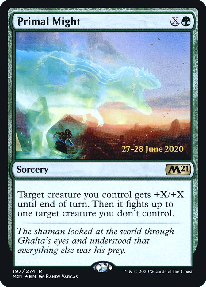 Primal Might  [Core Set 2021 Prerelease Promos] | GnG Games