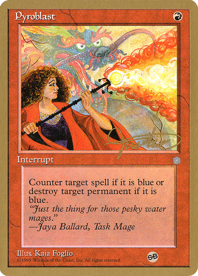 Pyroblast (Mark Justice) (SB) [Pro Tour Collector Set] | GnG Games