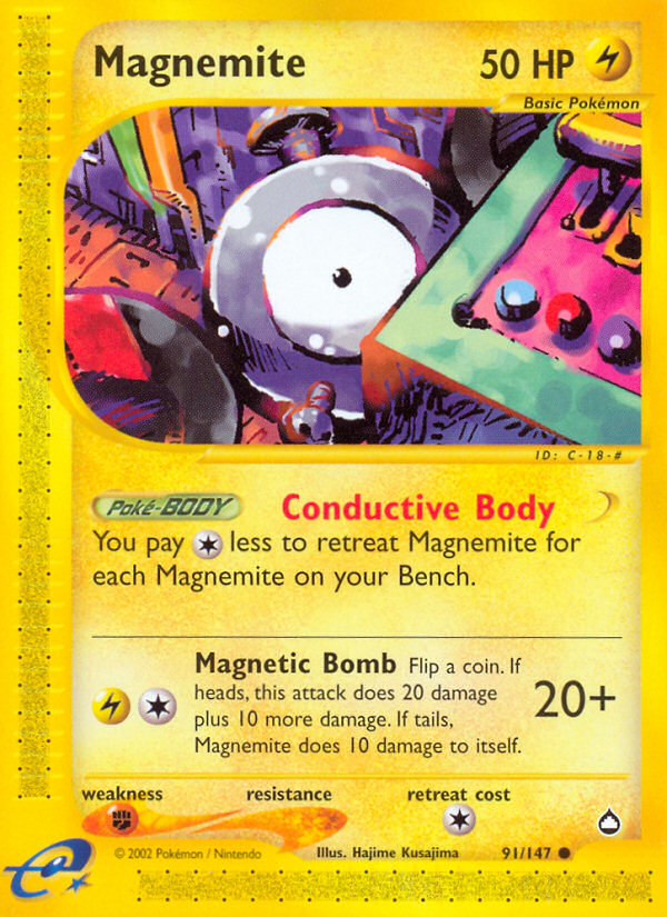 Magnemite (91/147) [Aquapolis] | GnG Games