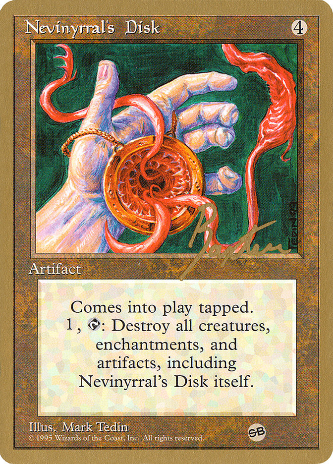 Nevinyrral's Disk (George Baxter) (SB) [Pro Tour Collector Set] | GnG Games