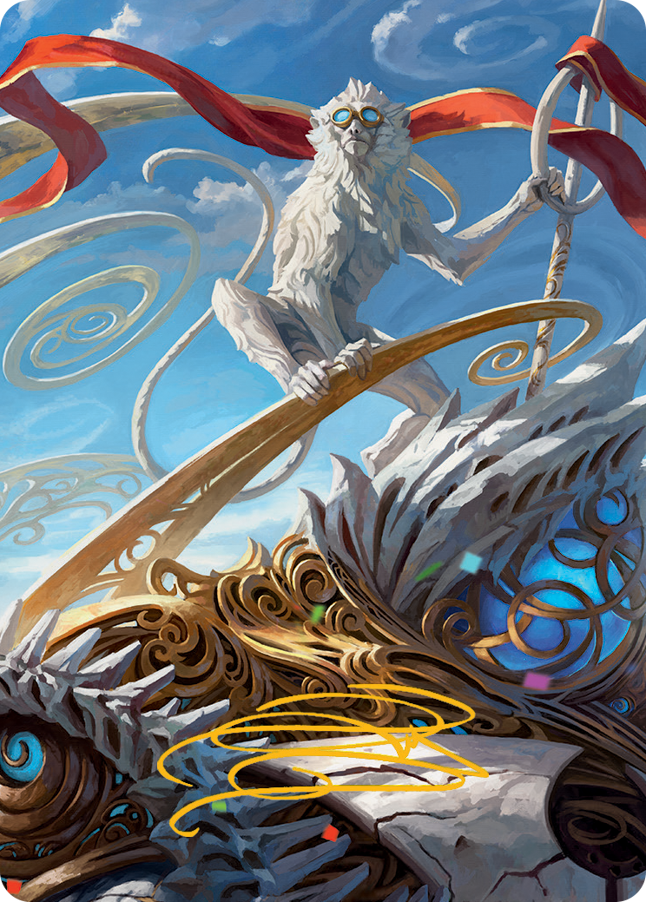 Ragavan, Nimble Pilferer Art Card (Gold-Stamped Signature) [March of the Machine Art Series] | GnG Games