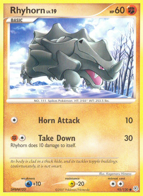 Rhyhorn (95/130) [Diamond & Pearl: Base Set] | GnG Games