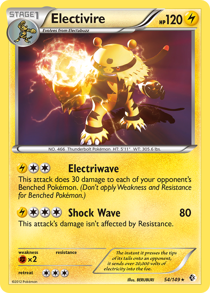 Electivire (54/149) [Black & White: Boundaries Crossed] | GnG Games