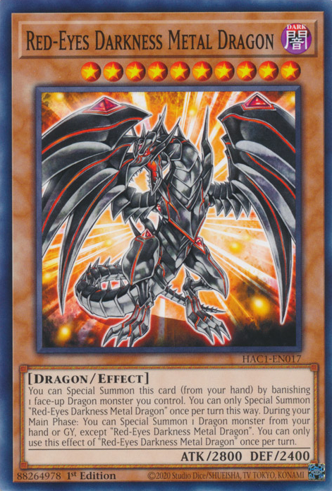 Red-Eyes Darkness Metal Dragon [HAC1-EN017] Common | GnG Games