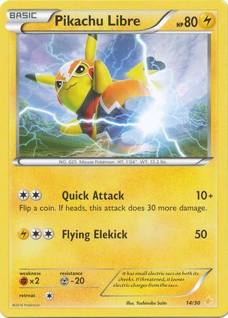 Pikachu Libre (14/30) [XY: Trainer Kit 3 - Pikachu Libre] | GnG Games