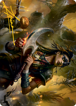 Harvesttide Sentry Art Card (Gold-Stamped Signature) [Innistrad: Midnight Hunt Art Series] | GnG Games