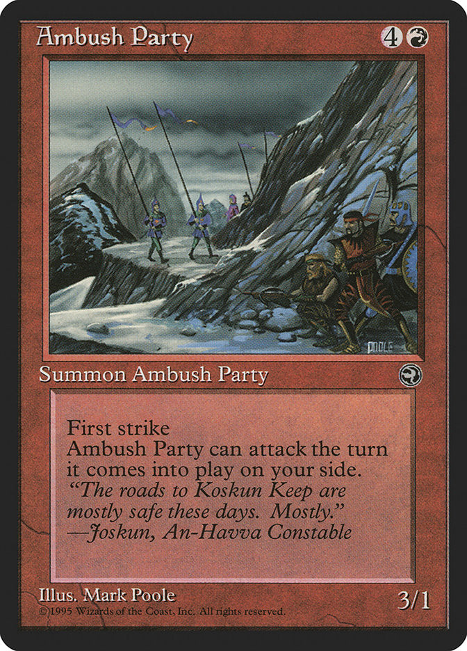 Ambush Party (Joskun Flavor Text) [Homelands] | GnG Games