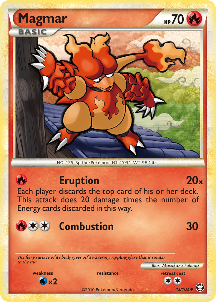 Magmar (42/102) [HeartGold & SoulSilver: Triumphant] | GnG Games