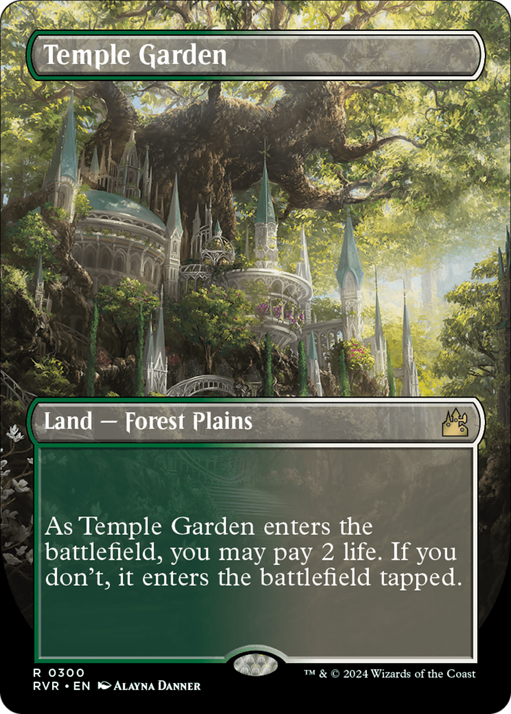 Temple Garden (Borderless) [Ravnica Remastered] | GnG Games