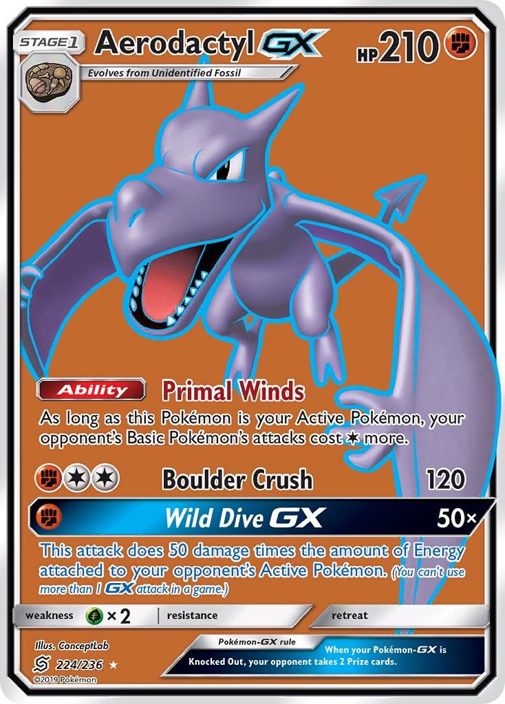 Aerodactyl GX (224/236) [Sun & Moon: Unified Minds] | GnG Games