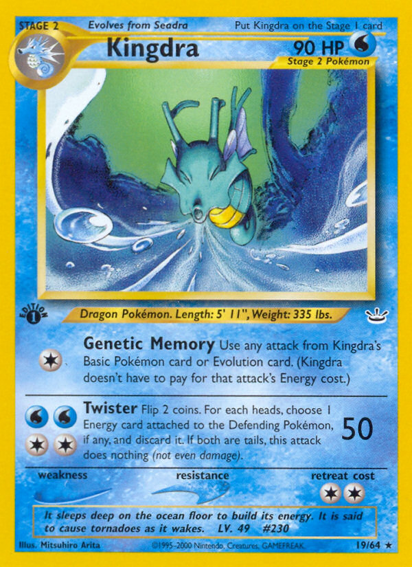 Kingdra (19/64) [Neo Revelation 1st Edition] | GnG Games