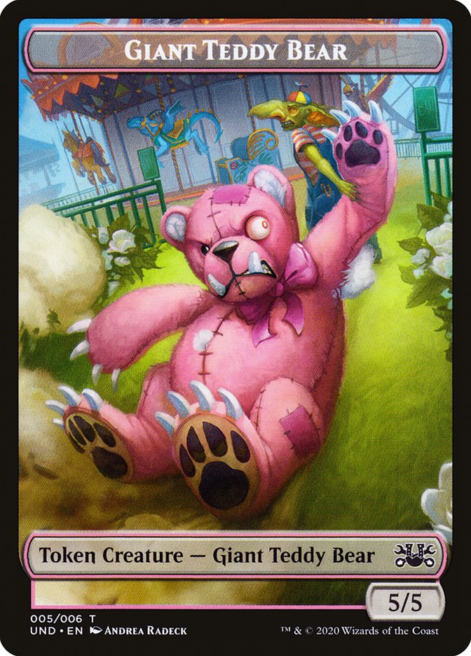 Giant Teddy Bear // Acorn Stash Double-sided Token [Unsanctioned Tokens] | GnG Games