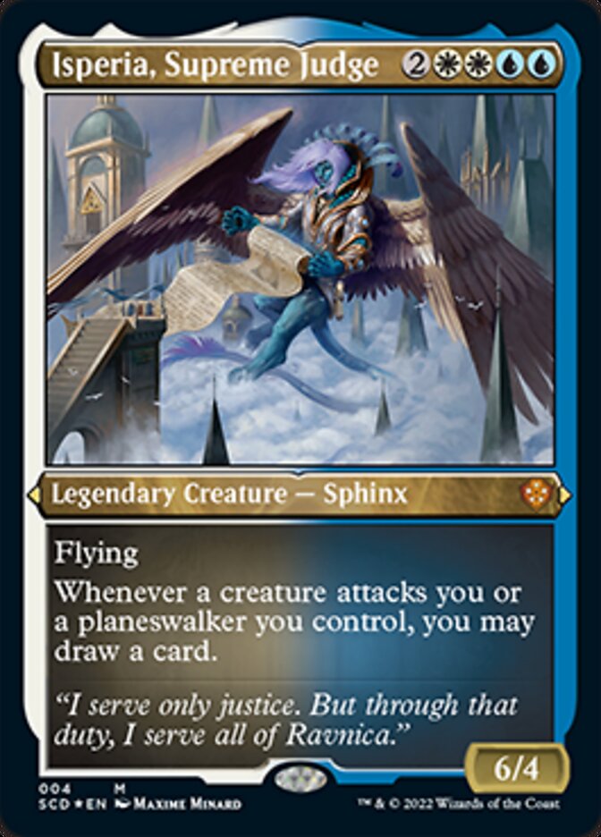 Isperia, Supreme Judge (Foil Etched) [Starter Commander Decks] | GnG Games