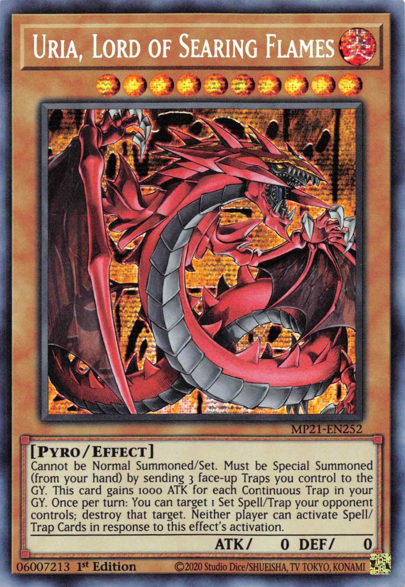 Uria, Lord of Searing Flames [MP21-EN252] Prismatic Secret Rare | GnG Games