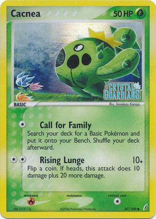 Cacnea (47/100) (Stamped) [EX: Crystal Guardians] | GnG Games