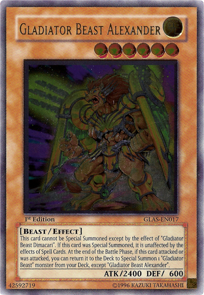 Gladiator Beast Alexander (UTR) [GLAS-EN017] Ultimate Rare | GnG Games