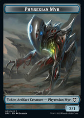 Construct (008) // Phyrexian Myr Double-Sided Token [The Brothers' War Commander Tokens] | GnG Games