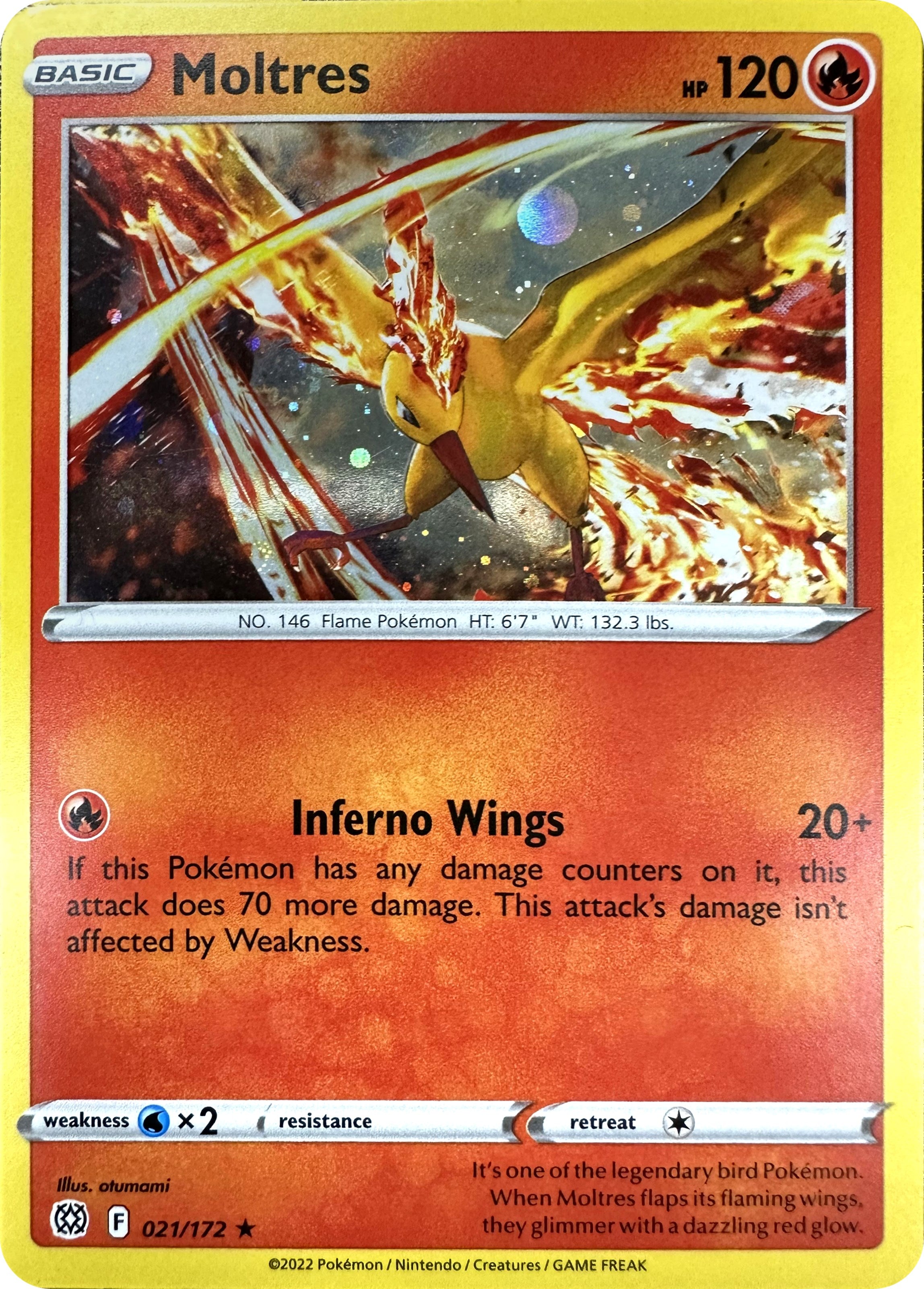 Moltres (021/172) (Cosmos Holo) [Sword & Shield: Brilliant Stars] | GnG Games