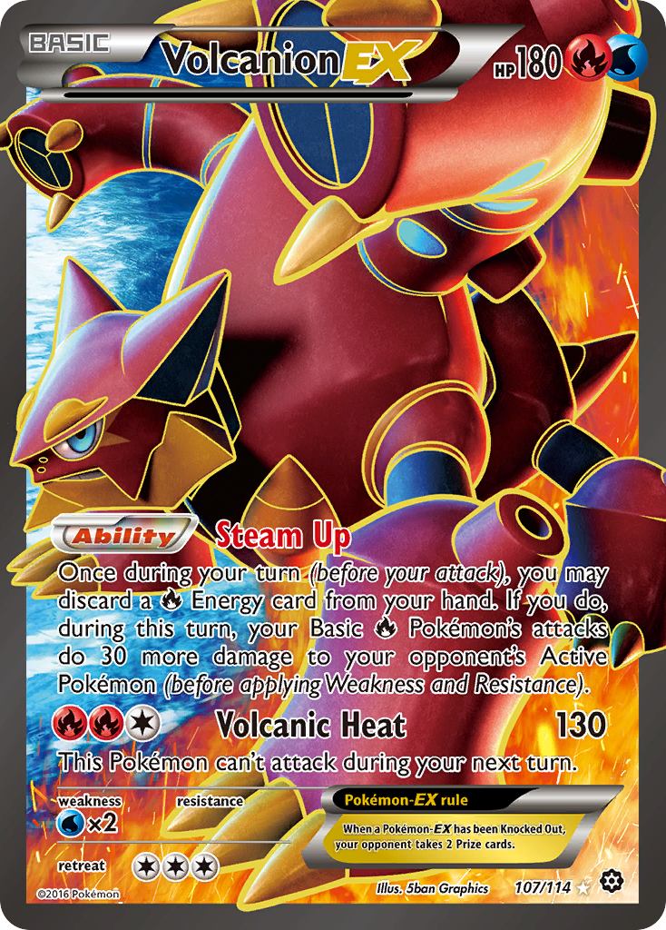 Volcanion EX (107/114) [XY: Steam Siege] | GnG Games