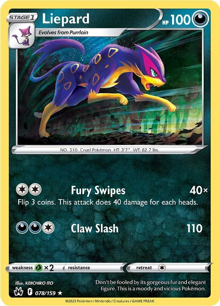 Liepard (078/159) [Sword & Shield: Crown Zenith] | GnG Games