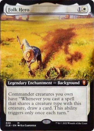 Folk Hero (Extended Art) [Commander Legends: Battle for Baldur's Gate] | GnG Games