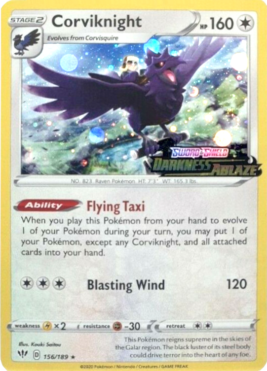 Corviknight (156/189) (Cosmos Holo) [Sword & Shield: Darkness Ablaze] | GnG Games