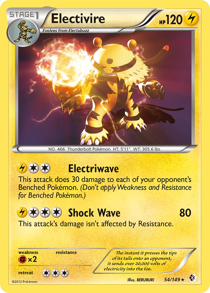 Electivire (54/149) (Theme Deck Exclusive) [Black & White: Boundaries Crossed] | GnG Games