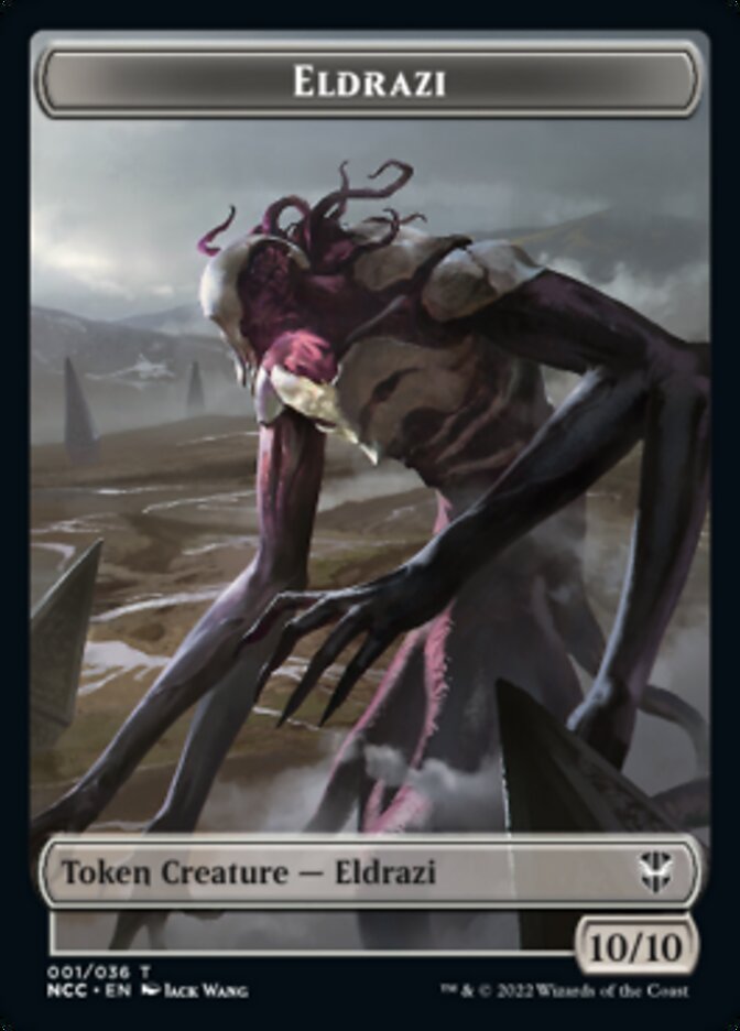 Eldrazi // Human Soldier Double-sided Token [Streets of New Capenna Commander Tokens] | GnG Games