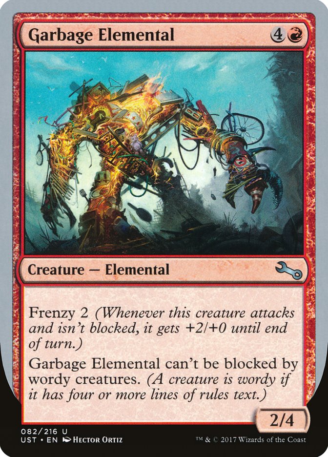 Garbage Elemental (2/4 Creature) [Unstable] | GnG Games