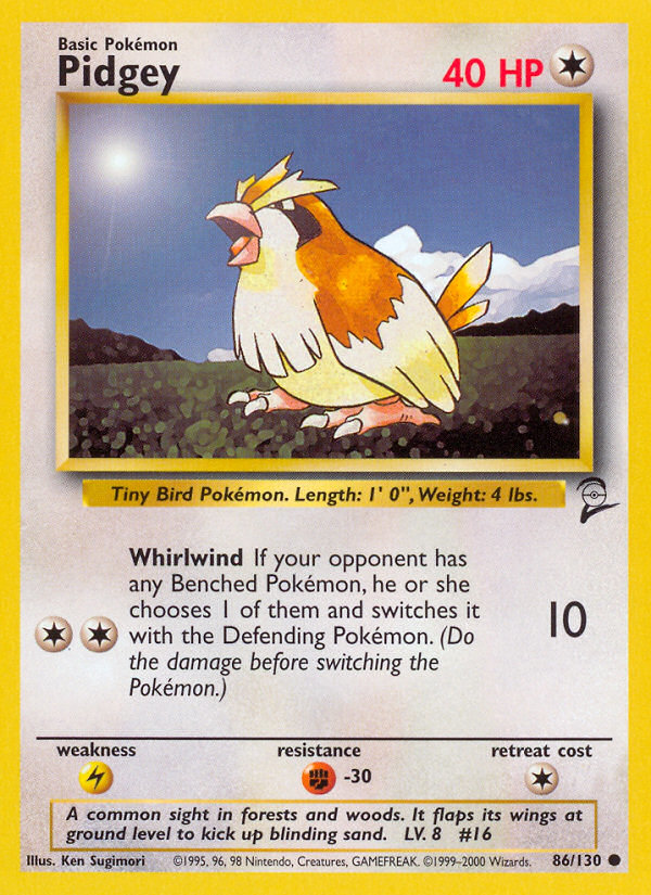 Pidgey (86/130) [Base Set 2] | GnG Games