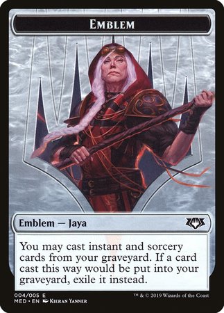 Emblem -  Jaya Ballard [Mythic Edition Tokens] | GnG Games