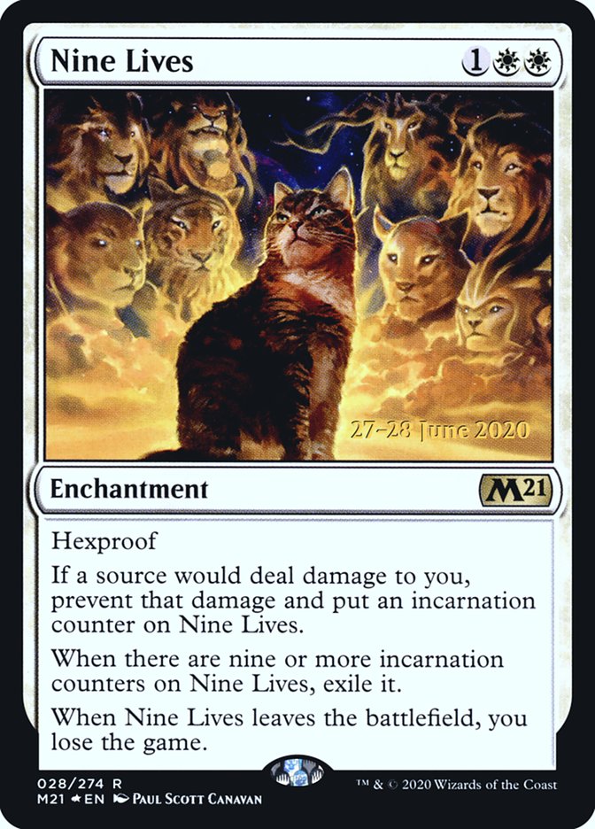 Nine Lives  [Core Set 2021 Prerelease Promos] | GnG Games
