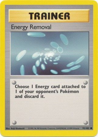 Energy Removal (92/102) [Base Set Unlimited] | GnG Games