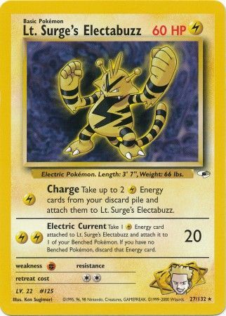 Lt. Surge's Electabuzz (27/132) [Gym Heroes Unlimited] | GnG Games