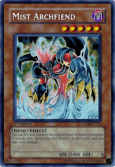 Mist Archfiend [FOTB-EN064] Secret Rare | GnG Games